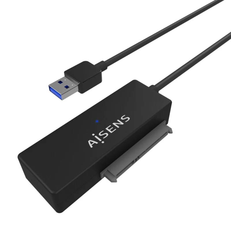 Adattatore Aisens SATA a USB-A USB 3.0/USB3.1 GEN1 per dischi rigidi da 2,5" e 3,5" con alimentatore