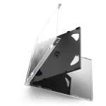 Custodia Doppia Trasparente Clear Black Tray Jewel Case MediaRange 10,4mm per DVD o CD BOX23