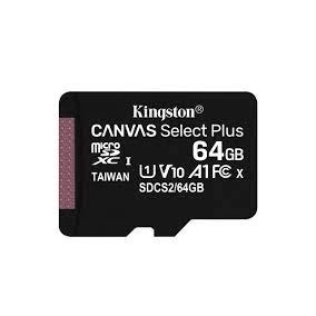 Kingston Canvas Select Plus 64GB Micro-SDHC+ Adattatore
