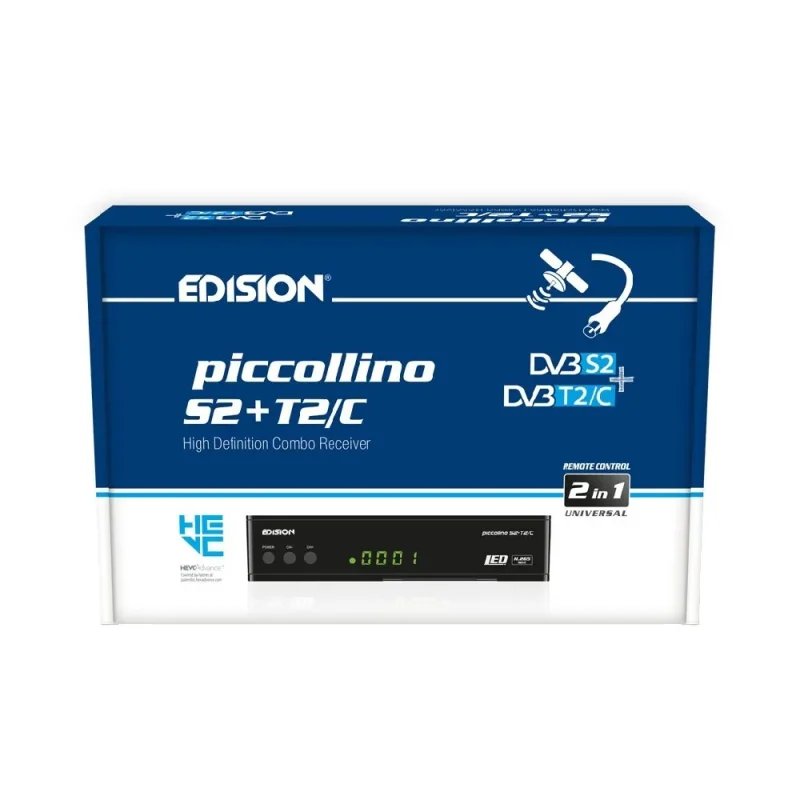Edision Piccollino S2 DVB-S2 HEVC H265 Full HD