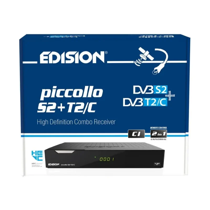 Decoder TELE System TS4020 DVB-T2/S2 HEVC – Doppio Tuner Terrestre/satellitare, HDR10, Lettore USB E Uscita HDMI CEC