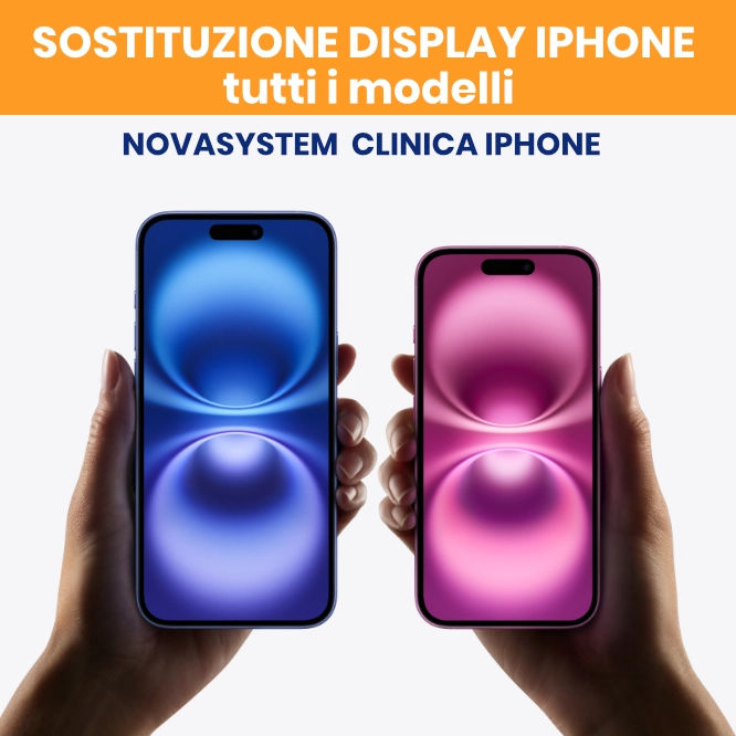 Sostituzione Display LCD completo Apple IPhone  Tutti i colori